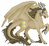 Size: 101x94 | Tagged: safe, doctor whooves, dragon, horse, dragon cave, pixel art, recolor, solo, sprite