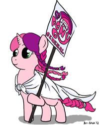 Size: 543x675 | Tagged: artist needed, safe, derpibooru import, oc, oc only, oc:marker pony, sign, solo