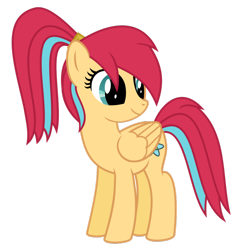 Size: 878x911 | Tagged: safe, artist:ulyssesgrant, derpibooru import, oc, oc only, oc:ion, cute, ponytail, simple background, solo, transparent background, vector