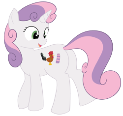 Size: 1739x1645 | Tagged: safe, artist:zippysqrl, sweetie belle, cocksock, cocksocking, cutie mark, implied foalcon, penis apparel, plot, simple background, solo, transparent background