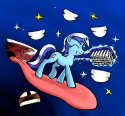 Size: 1078x1000 | Tagged: safe, artist:dkoshino, derpibooru import, minuette, mouth, solo, tongue out, toothbrush