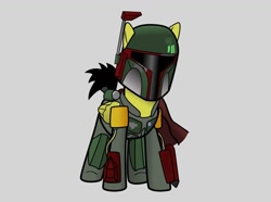 Size: 944x704 | Tagged: safe, artist:ironman658lm, derpibooru import, boba fett, ponified, solo, star wars, vector