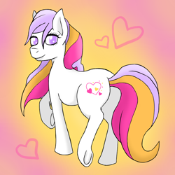 Size: 800x800 | Tagged: safe, artist:svanefrost, derpibooru import, light heart, g2, heart, solo, underhoof