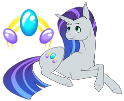 Size: 2868x2343 | Tagged: safe, artist:oneiria-fylakas, oc, oc only, oc:opale shine, pony, unicorn, female, mare, offspring, parent:rarity, parent:thunderlane, parents:rarilane, prone, simple background, solo, transparent background