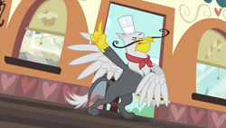 Size: 994x559 | Tagged: safe, screencap, gustave le grande, griffon, mmmystery on the friendship express, claw, finger, solo