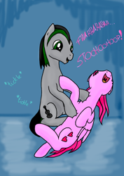 Size: 500x707 | Tagged: safe, artist:sweetheartannie, derpibooru import, oc, pegasus, pony, pegasus oc, tickling, wings