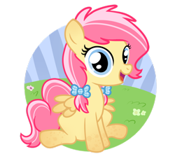 Size: 932x858 | Tagged: safe, artist:vanillecream, derpibooru import, oc, oc only, pegasus, pony, bow, cotton candy, filly