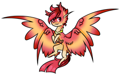 Size: 1024x654 | Tagged: safe, artist:oneiria-fylakas, oc, oc only, oc:janus, original species, seraph, braham, chibi, male, multiple wings, simple background, solo, transparent background