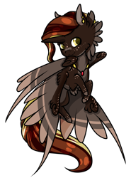 Size: 1581x2142 | Tagged: safe, artist:oneiria-fylakas, oc, oc only, oc:eros, alicorn, original species, seraph, seraphicorn, braham, chibi, male, multiple wings, simple background, solo, transparent background