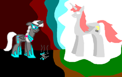 Size: 947x599 | Tagged: safe, silver spoon, oc, oc:fausticorn, alicorn, pony, alicornified, bittersweet end, broken tiara, lauren faust, race swap, sad, silvercorn, spoonicus maximus