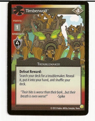 Size: 501x640 | Tagged: safe, derpibooru import, timber wolf, ccg, enterplay, merchandise, mlp trading card game