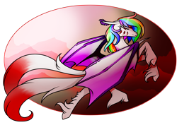 Size: 3508x2480 | Tagged: safe, artist:oneiria-fylakas, oc, oc only, oc:prism burst, original species, pony, solo