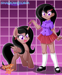 Size: 2050x2500 | Tagged: safe, artist:danmakuman, oc, oc only, alicorn, equestria girls, alicorn oc, equestria girls-ified, human ponidox, solo