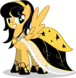 Size: 2829x2916 | Tagged: safe, artist:emkay-mlp, oc, oc only, pegasus, pony, clothes, dress, gala dress, simple background, transparent background, vector