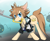 Size: 1024x844 | Tagged: safe, artist:celestial-voyager, derpibooru import, heartless, keyblade, kingdom hearts, mouth hold, ponified, sora