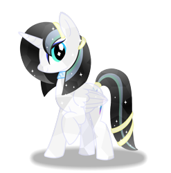 Size: 1896x1921 | Tagged: safe, artist:bludraconoid, derpibooru import, oc, oc only, oc:starveil, alicorn, pony, alicorn oc, crystallized, simple background, solo, transparent background