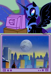 Size: 512x750 | Tagged: safe, nightmare moon, exploitable meme, moon, the tick, tv meme