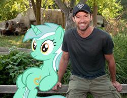 Size: 990x765 | Tagged: safe, lyra heartstrings, human, hugh jackman, irl, irl human, photo