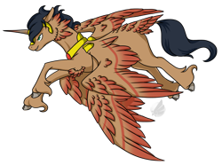 Size: 1024x760 | Tagged: safe, artist:oneiria-fylakas, oc, oc only, oc:mu, oc:mü, original species, pony, braham, cloven hooves, male, simple background, solo, transparent background, unshorn fetlocks