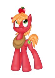 Size: 636x903 | Tagged: safe, artist:inurantchan, derpibooru import, big macintosh, earth pony, pony, colt, male, solo