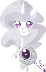 Size: 777x1215 | Tagged: safe, artist:sellyinwonderland, derpibooru import, oc, oc only, oc:thyme, pony, unicorn, bust, female, mare, portrait, simple background, solo, transparent background