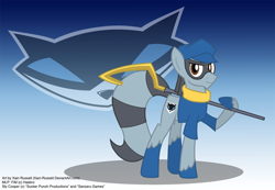 Size: 1024x709 | Tagged: safe, artist:xain-russell, ponified, sly cooper, thief, thieves in time