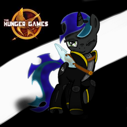 Size: 800x800 | Tagged: safe, artist:law44444, derpibooru import, oc, oc only, changeling, hybrid, solo, the hunger games