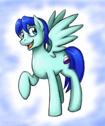 Size: 972x1164 | Tagged: safe, artist:hasana-chan, derpibooru import, oc, oc only, pegasus, pony, solo