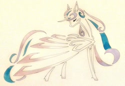 Size: 1024x702 | Tagged: safe, artist:oneiria-fylakas, princess flurry heart, pony, minimalist, modern art, solo, traditional art