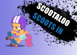 Size: 1985x1418 | Tagged: safe, derpibooru import, scootaloo, character reveal, newcomer, parody, solo, style emulation, super smash bros., super smash bros. 4