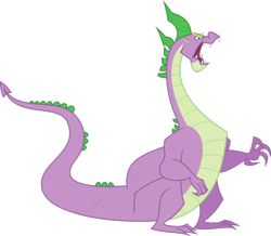 Size: 1280x1118 | Tagged: safe, artist:hawk9mm, derpibooru import, spike, dragon, adult spike, greed spike, male, older, open mouth, simple background, solo, spikezilla, transparent background, vector