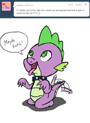 Size: 536x728 | Tagged: safe, artist:mattcattofficial, derpibooru import, spike, dragon, ask, solo, tumblr