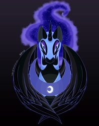 Size: 4500x5700 | Tagged: safe, artist:random-gal, derpibooru import, nightmare moon, absurd resolution, solo