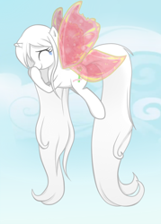 Size: 500x700 | Tagged: safe, artist:celerypony, derpibooru import, oc, oc only, oc:celery, bucking, crying, cute, dreams, flying, happy, long mane, long tail, magic, solo, wings