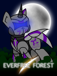 Size: 600x800 | Tagged: safe, artist:xain-russell, derpibooru import, everfree forest, jaeger, pacific rim, solo, titan nightfire