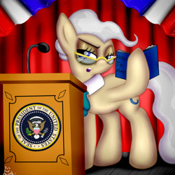 Size: 1280x1280 | Tagged: safe, artist:paulpeopless, mayor mare, president, solo, united states