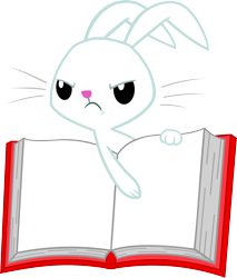 Size: 2553x3000 | Tagged: safe, artist:404compliant, angel bunny, angel's magic book, book, simple background, solo, template, transparent background, vector