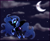 Size: 1624x1324 | Tagged: safe, artist:cosmicponye, derpibooru import, nightmare moon, alicorn, pony, cloud, female, flying, mare, moon, night, solo, stars