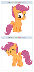 Size: 504x1056 | Tagged: safe, derpibooru import, scootaloo, exploitable meme, juxtaposition, juxtaposition win, meme