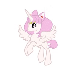 Size: 800x800 | Tagged: safe, artist:tsunaamii, derpibooru import, alicorn, pony, chibi-usa, ponified, sailor moon, solo