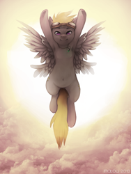 Size: 1200x1600 | Tagged: safe, artist:imalou, derpibooru import, oc, oc only, armpits, backlighting, belly, flying, goggles, solo