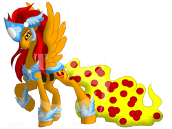 Size: 1024x768 | Tagged: safe, artist:amzythechangeling, derpibooru import, oc, oc only, original species, pegasus, atomic freefall, candytail, solo, watermark