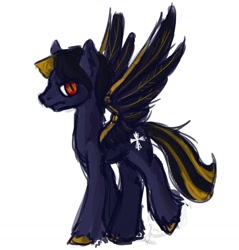 Size: 1280x1338 | Tagged: safe, artist:tracymod, derpibooru import, oc, oc only, oc:nightraxx, pegasus, pony, cross, goth, gothic, nightraxx, red eyes, solo