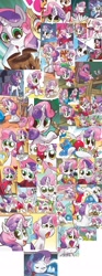 Size: 1000x2684 | Tagged: safe, derpibooru import, idw, sweetie belle, collage, comic