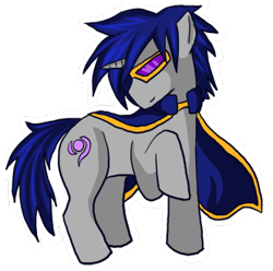 Size: 331x329 | Tagged: safe, artist:eruanna, derpibooru import, earth pony, pony, colt, digimon, digimon emperor, ken ichijouji, male, ponified, simple background, solo, transparent background