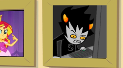 Size: 900x502 | Tagged: safe, derpibooru import, edit, edited screencap, screencap, equestria girls, equestria girls (movie), exploitable meme, homestuck, karkat vantas, meme, prom queen meme