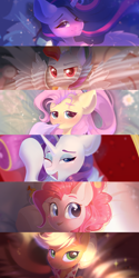 Size: 2500x5000 | Tagged: safe, artist:kebchach, applejack, fluttershy, pinkie pie, princess twilight 2.0, rainbow dash, rarity, twilight sparkle, twilight sparkle (alicorn), alicorn, earth pony, pegasus, pony, unicorn, the last problem, mane six, my little pony, older, older applejack, older fluttershy, older mane six, older pinkie pie, older rainbow dash, older rarity, older twilight