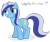 Size: 900x762 | Tagged: safe, artist:juniberries, derpibooru import, minuette, pony, unicorn, blue coat, female, horn, mare, two toned mane