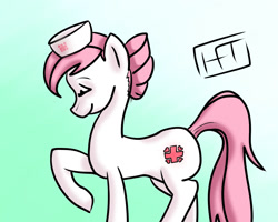 Size: 1280x1024 | Tagged: safe, artist:hansboyardee, nurse redheart, earth pony, pony, female, mare, pink mane, solo, white coat