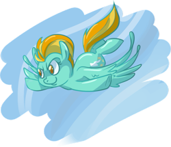 Size: 699x600 | Tagged: safe, artist:sweetspirit0042, lightning dust, pegasus, pony, female, flying, mare, solo